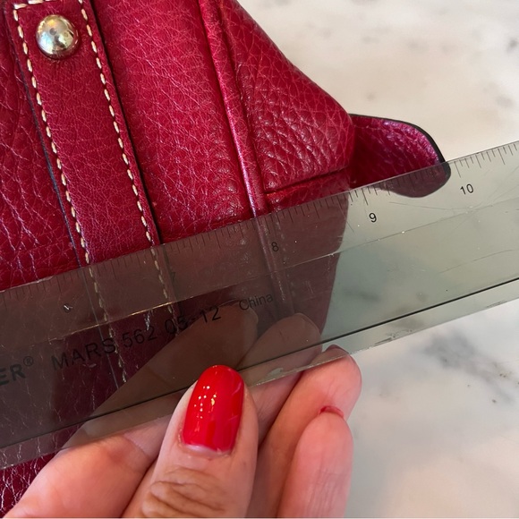 Dooney & Bourke Vintage Baby Domed Satchel red like new - Picture 7 of 9